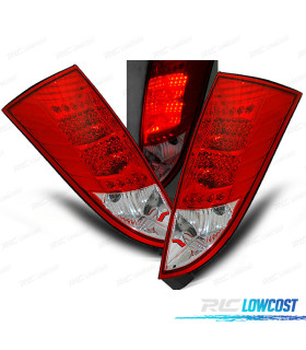 PILOTOS PARA FORD FOCUS MK1 98-04 LED ROJO CLARO