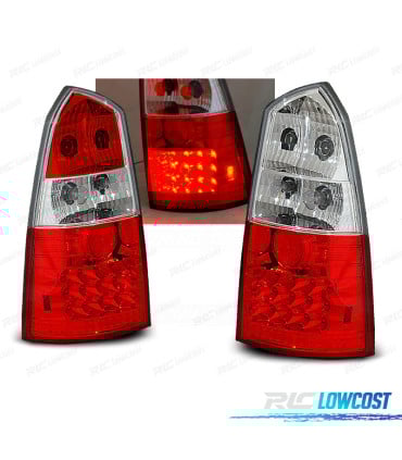 PILOTOS PARA FORD FOCUS MK1 98-04 TOURNIER LED ROJO CRISTAL