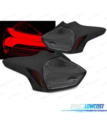 PILOTOS FORD FOCUS MK3 15-18 FULL LED DINÁMICOS AHUMADOS