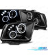 FAROS FORD MUSTANG 04-09 OJOS ANGEL LED NEGROS