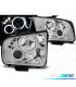 FAROS PARA FORD MUSTANG 04-09 OJOS ANGEL LED CROMADOS