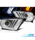 FAROS FORD MUSTANG 10-14 LED DINÁMICOS CROMADOS
