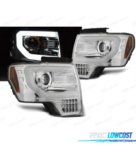FAROS PARA FORD F150 08-14 LED CROMADO