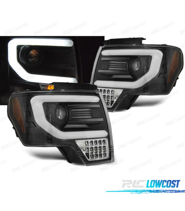 FAROS PARA FORD F150 08-14 LED NEGRO