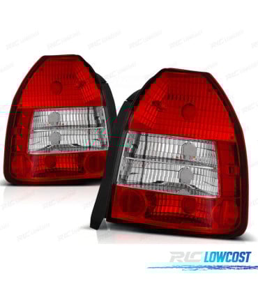 PILOTOS HONDA CIVIC 95-01 3P ROJO CRISTAL