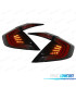 PILOTOS PARA HONDA CIVIC MK10 LIMUSINA FC FK 16- FULL LED ROJO NEGRO