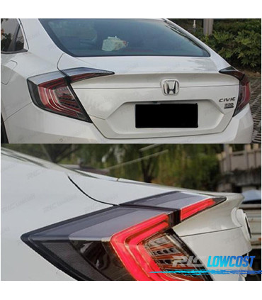 PILOTOS PARA HONDA CIVIC MK10 LIMUSINA FC FK 16- FULL LED ROJO NEGRO