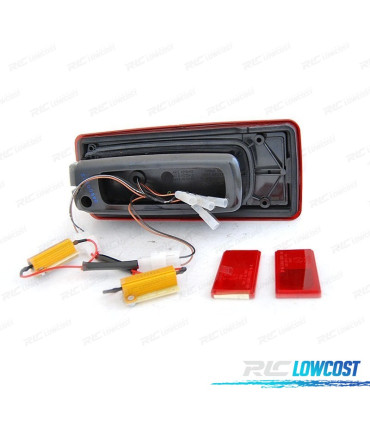 PILOTOS PARA MERCEDES W463 07-17 FULL LED ROJO CLARO