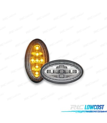 INTERMITENTES LATERALES PARA MINI R50 R52 R53 01-06 LED CROMO
