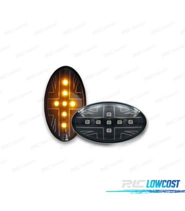 INTERMITENTES LATERALES PARA MINI R50 R52 R53 01-06 LED NEGRO
