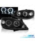 FAROS PARA OPEL ASTRA G 97-04 OJOS ANGEL CCFL NEGROS