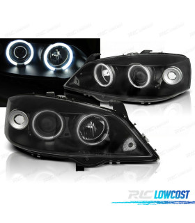 FAROS PARA OPEL ASTRA G 97-04 OJOS ANGEL NEGROS
