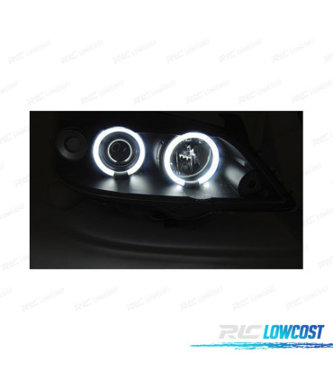 FAROS PARA OPEL ASTRA G 97-04 OJOS ANGEL NEGROS