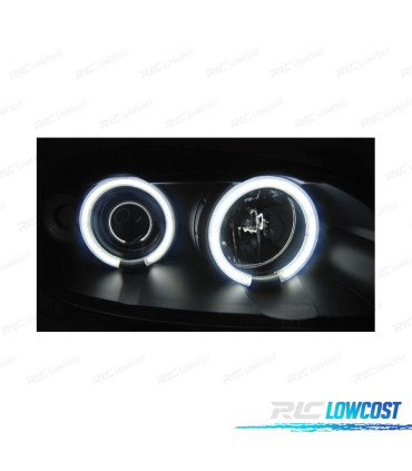 FAROS PARA OPEL ASTRA G 97-04 OJOS ANGEL CCFL NEGROS