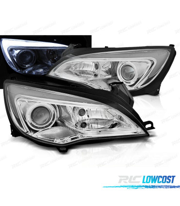FAROS OPEL ASTRA J 10-15 TUBE LED CROMADOS