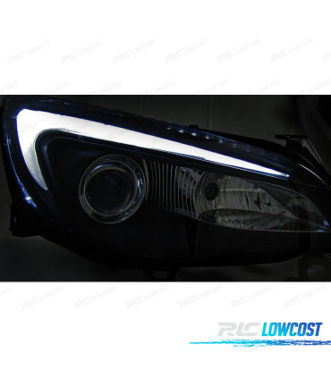 FAROS PARA OPEL ASTRA J 10-15 TUBE LED NEGRO