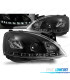 FAROS PARA OPEL CORSA C 00-06 LUZ DIURNA LED NEGROS
