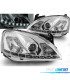 FAROS PARA OPEL CORSA C 00-06 LUZ DIURNA LED CROMADOS