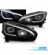 FAROS PARA PEUGEOT 208 12-15 TUBE LIGHT LED NEGROS