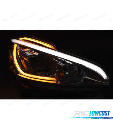 FAROS PEUGEOT 208 12-15 TUBE LIGHT LED CROMO