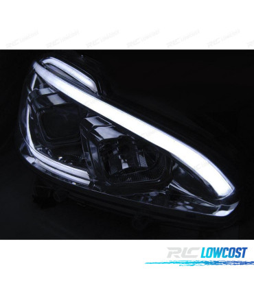 FAROS PEUGEOT 208 12-15 TUBE LIGHT LED CROMO
