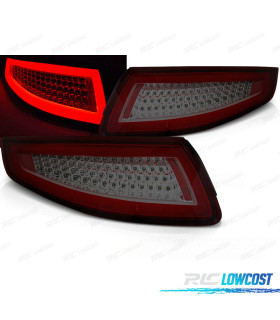 PILOTOS PARA PORSCHE 911 997 04-09 LED BAR DINÁMICOS ROJO AHUMADOS