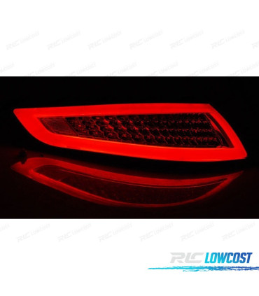PILOTOS PARA PORSCHE 911 997 04-09 LED BAR DINÁMICOS ROJO AHUMADOS