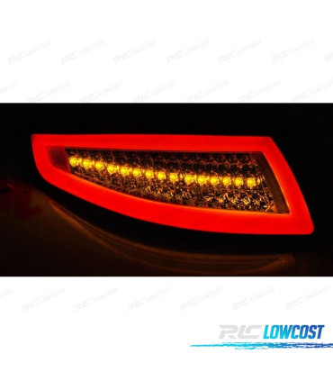 PILOTOS PARA PORSCHE 911 997 04-09 LED BAR DINÁMICOS ROJO AHUMADOS