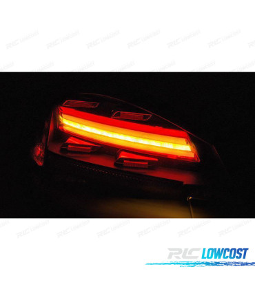 PILOTOS PARA PORSCHE BOXSTER CAYMAN 987 09-12 FULL LED BAR DINAMICOS NEGRO