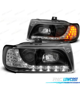 FAROS SEAT IBIZA CORDOBA 93-99 LED NEGROS