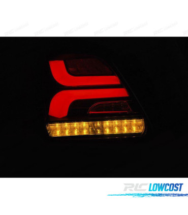 PILOTOS PARA SUZUKI SWIFT 17- LED BAR DINAMICOS ROJO AHUMADO
