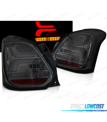 PILOTOS PARA SUZUKI SWIFT 17- LED BAR DINAMICOS NEGRO AHUMADO