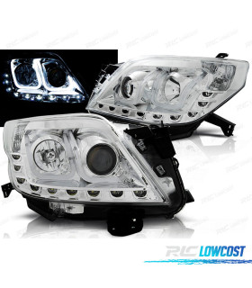 FAROS PARA TOYOTA LAND CRUISER FJ150 09-13 TUBE LIGHT CROMADOS