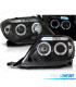 FAROS PARA TOYOTA HILUX 05-11 LED OJOS ANGEL NEGROS
