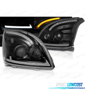FAROS TOYOTA LAND CRUISER FJ120 03-08 TUBE LIGHT DINAMICOS NEGROS