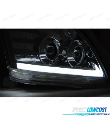 FAROS TOYOTA LAND CRUISER FJ120 03-08 TUBE LIGHT DINAMICOS CROMO