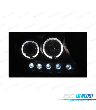 FAROS PARA TOYOTA LAND CRUISER FJ200 07-12 OJOS ANGEL NEGROS