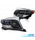FAROS PARA TOYOTA LAND CRUISER FJ200 07-12 NEGRO CROMADOS