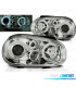 FAROS VOLKSWAGEN VW GOLF 4 OJOS ANGEL CROMO