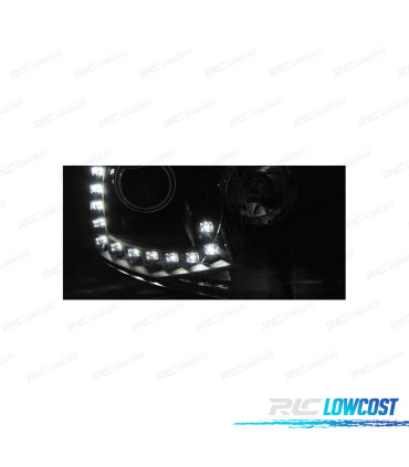 FAROS VOLKSWAGEN VW GOLF 5 03-09 LUZ DIURNA TRU DRL NEGROS
