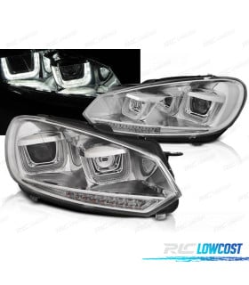 FAROS DINAMICOS VOLKSWAGEN VW GOLF 6 08-12 DRL LED CROMADOS