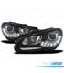FAROS VOLKSWAGEN VW GOLF MK6 08-12 FONDO NEGRO DRL