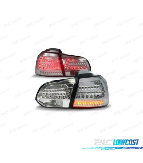 PILOTOS PARA VOLKSWAGEN VW GOLF 6 08-12 FULL LED CROMADOS
