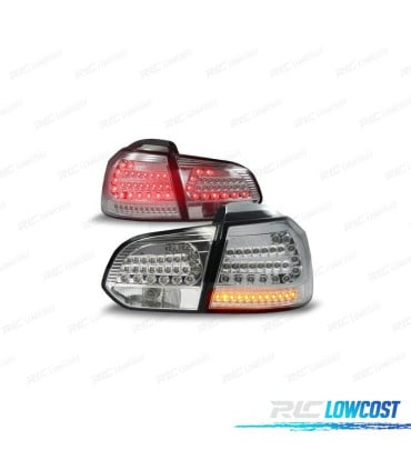PILOTOS PARA VOLKSWAGEN VW GOLF 6 08-12 FULL LED CROMADOS