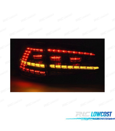 PILOTOS VOLKSWAGEN VW GOLF 7 12-16 LOOK GTI CON INTERMITENTE LED DINAMICO AHUMADOS