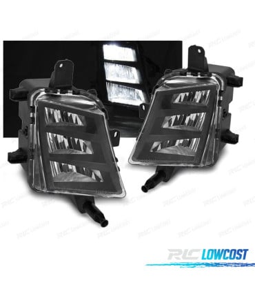FAROS ANTINIEBLA LUZ DIURNA VOLKSWAGEN VW GOLF MK 7.5 17-20 NEGRO