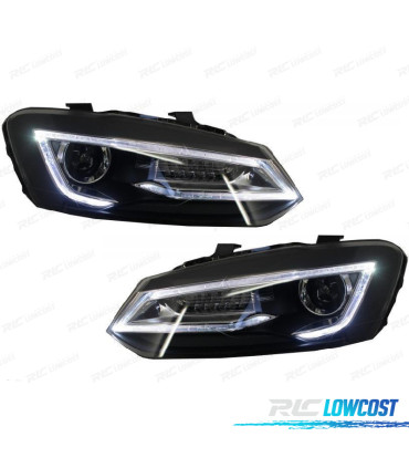 FAROS VOLKSWAGEN VW POLO 6R 09-17 LED LIGHT BAR DEVIL EYES
