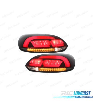 PILOTOS VOLKSWAGEN VW SCIROCCO III 08-14 LITEC ROJO AHUMADO