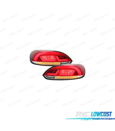 PILOTOS VOLKSWAGEN VW SCIROCCO III 08-14 CARDNA CON INTERMITENTE LED DINAMICO ROJOS
