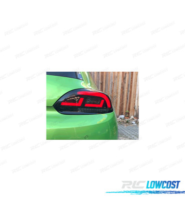 PILOTOS VOLKSWAGEN VW SCIROCCO III 08-14 CARDNA CON INTERMITENTE LED DINAMICO NEGRO AHUMADO